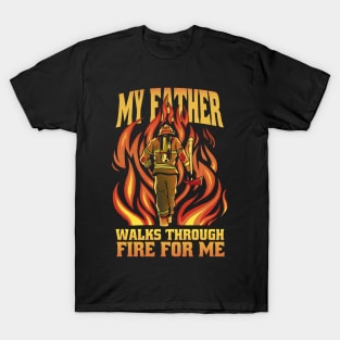 Firefighter Dad Squad - Firemen Father T-Shirt